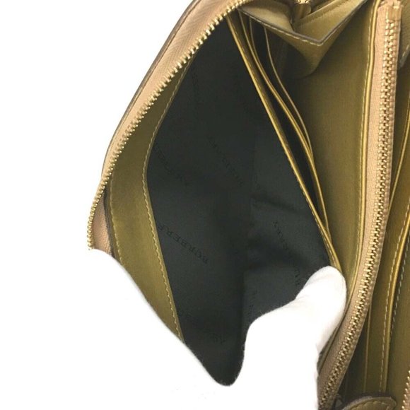 BURBERRY Nova Check Nylon Leather Zip Around Long Wallet /5R0380 - Picture 7 of 8